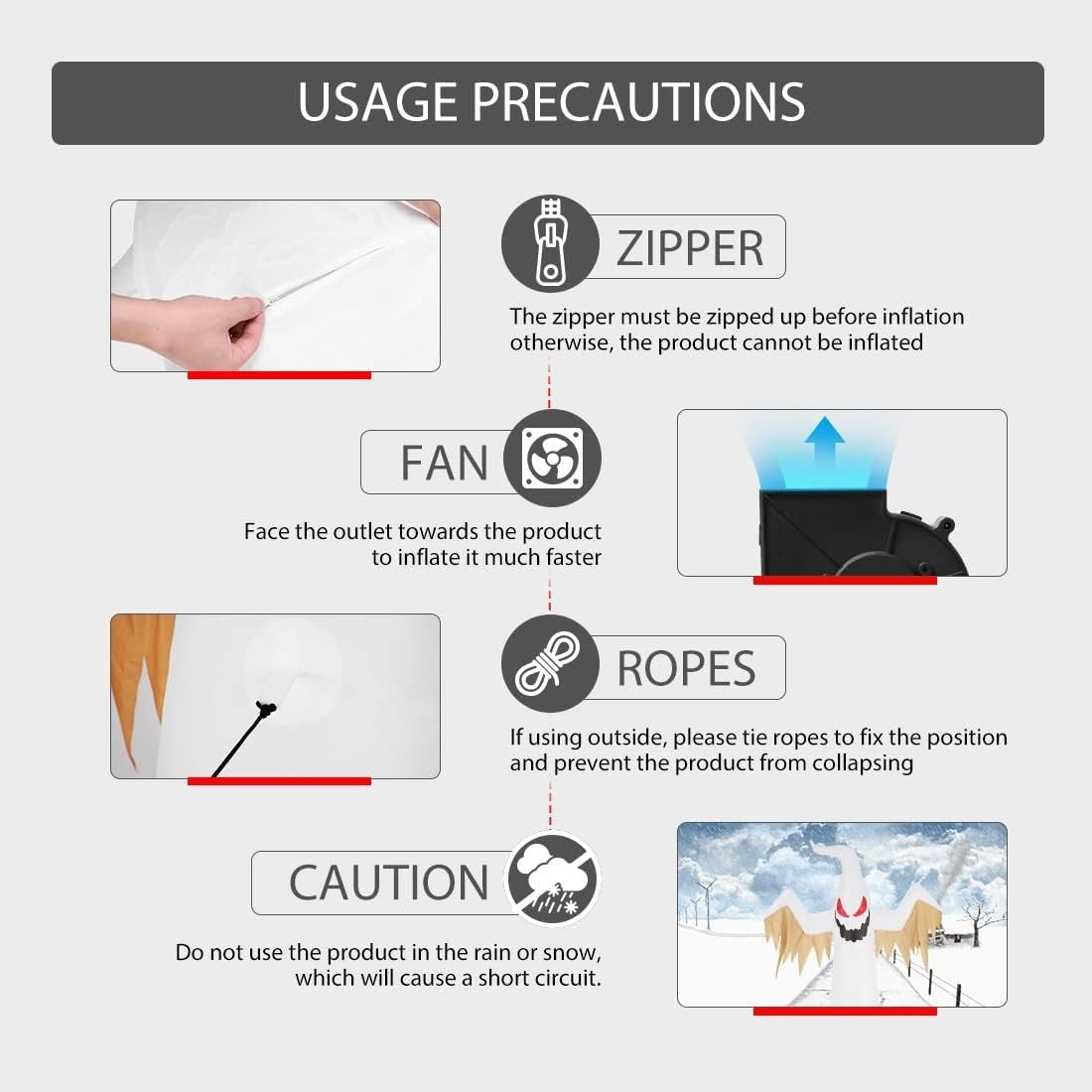 Bright White 6ft Inflatable Turkey Family - Perfect for Festive Outdoor Display