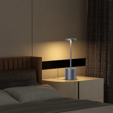 Load image into Gallery viewer, Rechargeable Matte Grey Portable Table Lamps - Dimmable For Indoor/Outdoor Use