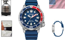 Load image into Gallery viewer, Sustainable Eco-Drive Dive Watch for Men, 3-Hand Date &amp; Water-Resistant Design