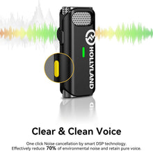 Load image into Gallery viewer, Active Noise Cancelling Lavalier Mic - 32H Battery, Ideal for iPhone/iPad Users
