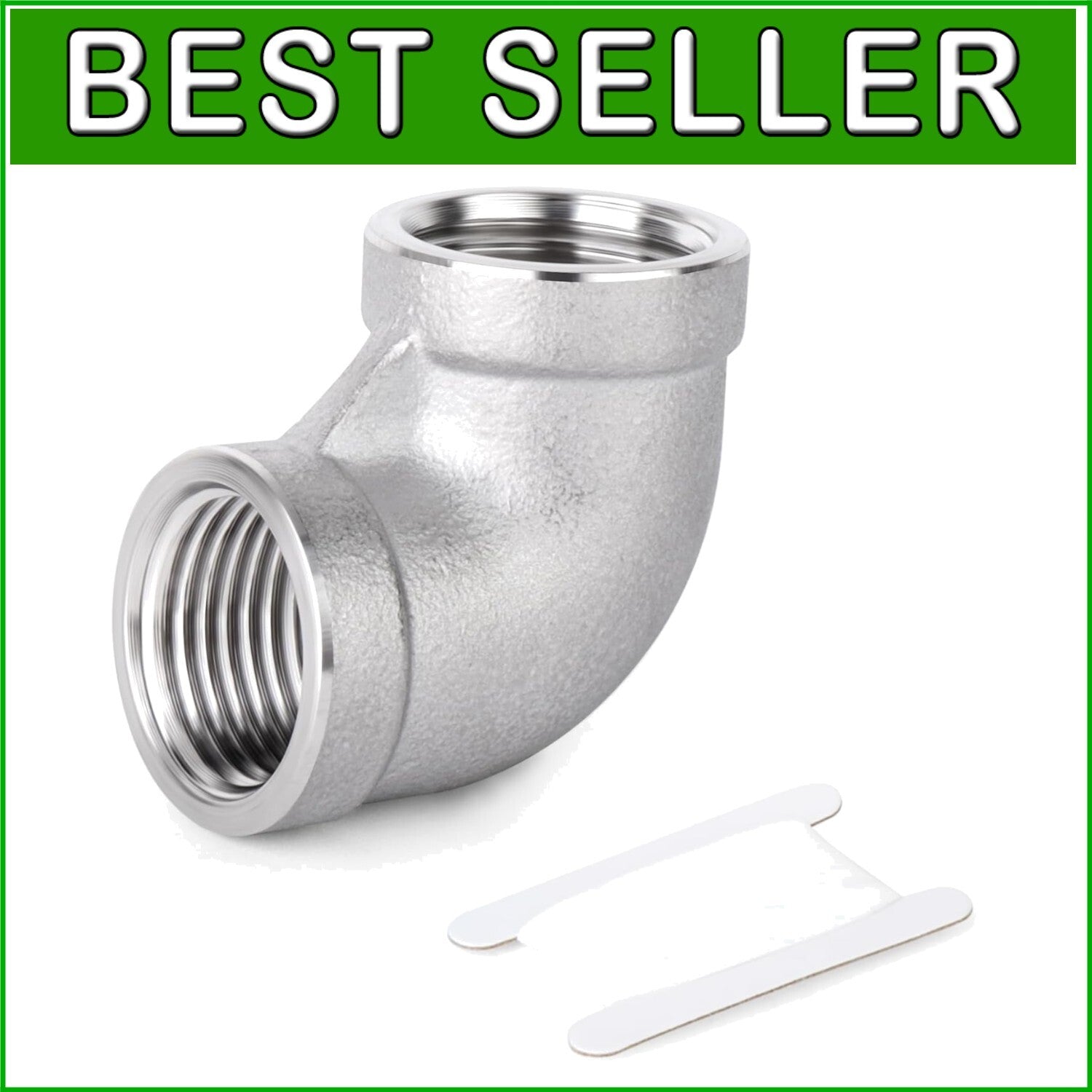 Durable 3" NPT Female 304 Stainless Steel Elbow – Industrial Pipe Connector