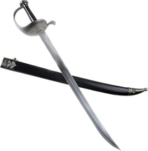 Load image into Gallery viewer, Gunmetal Hilt Pirate Cutlass - 30" Collectible Sword for Cosplay &amp; Display