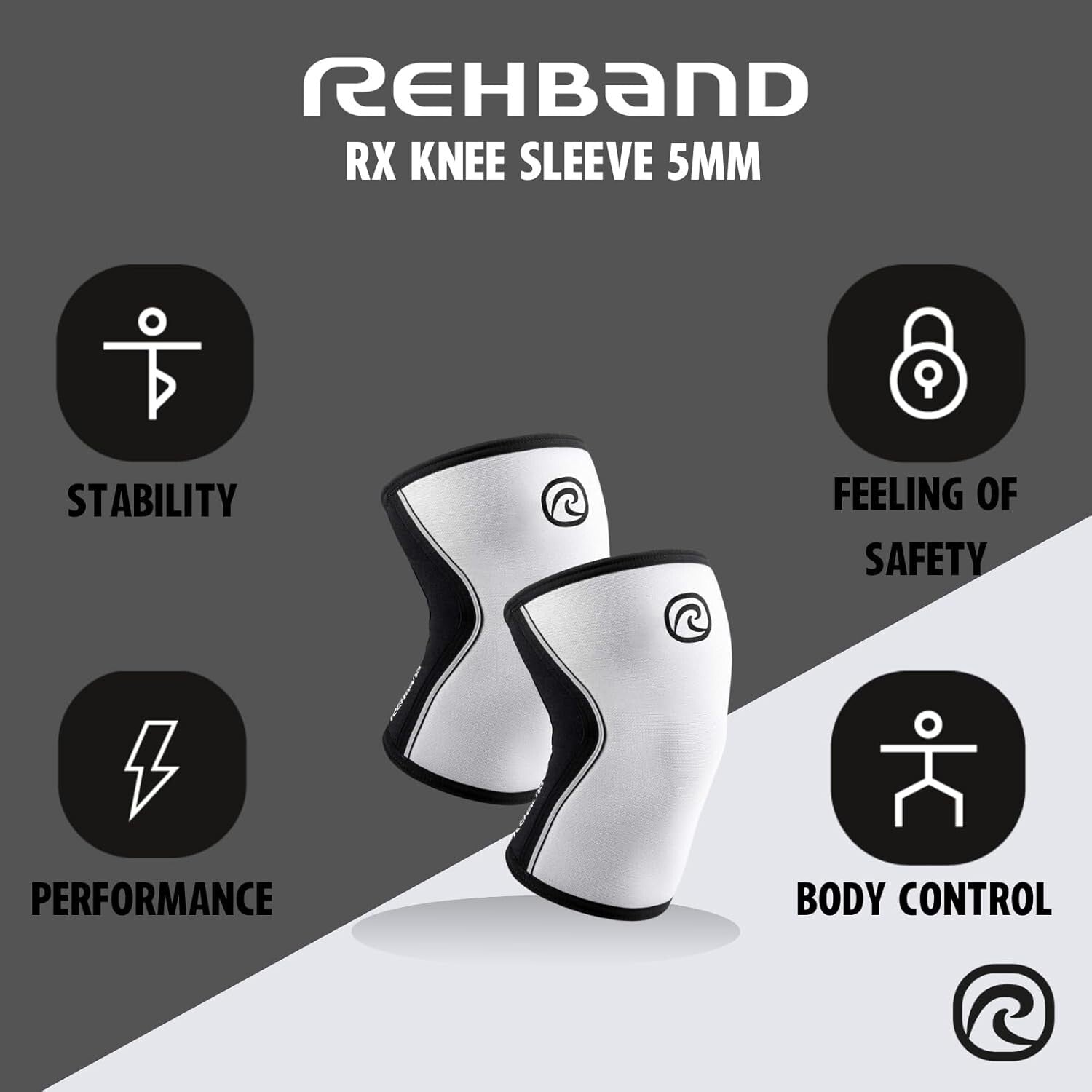 5mm Neoprene Knee Sleeves - Durable Support for Powerlifting & Cross-Training