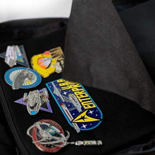 Load image into Gallery viewer, Large Black Trading Pin Bag with Removable Zip Pages - Perfect for Collectors