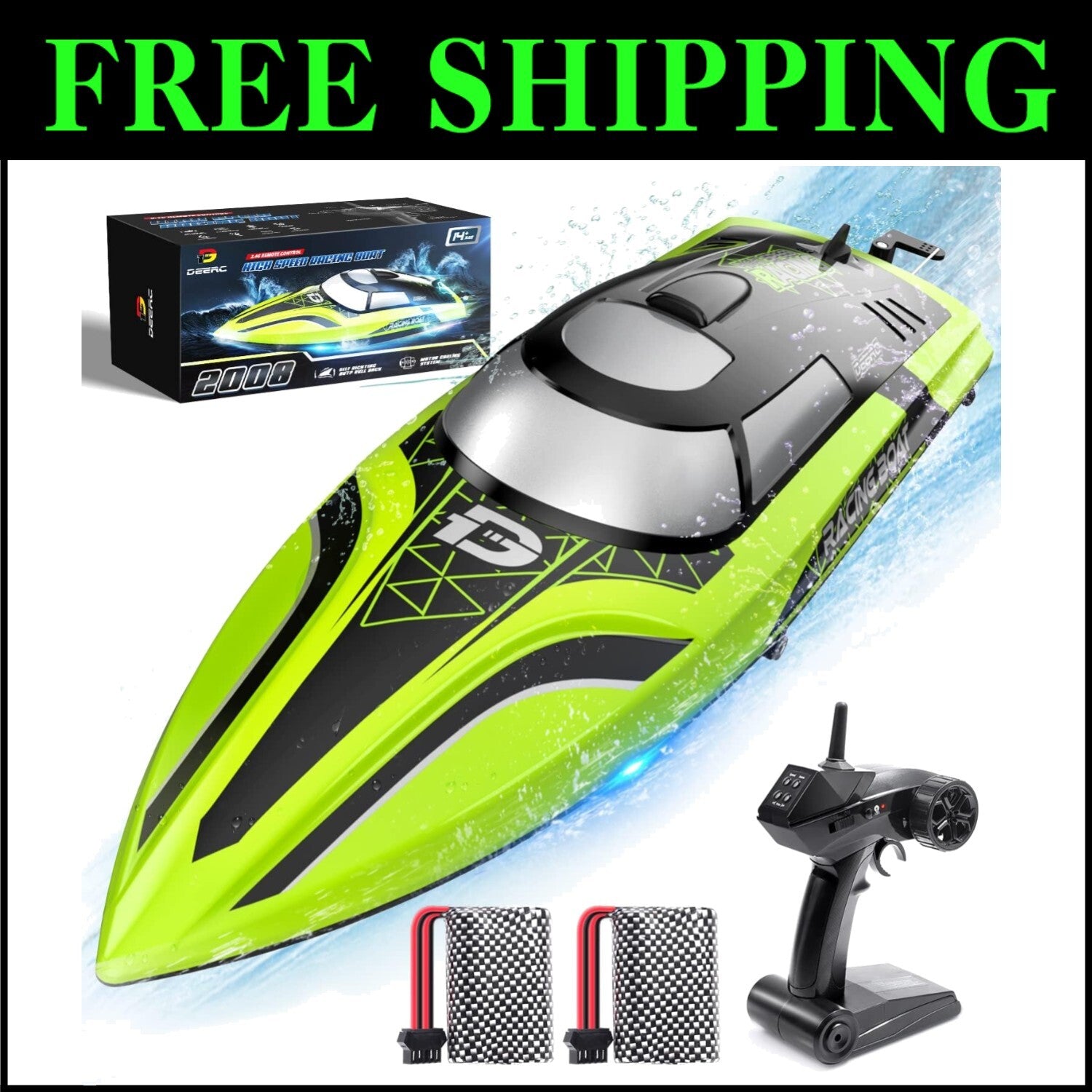 2.4GHz Racing RC Boat - Self-Righting & Auto-Pilot Mode for Ultimate Fun