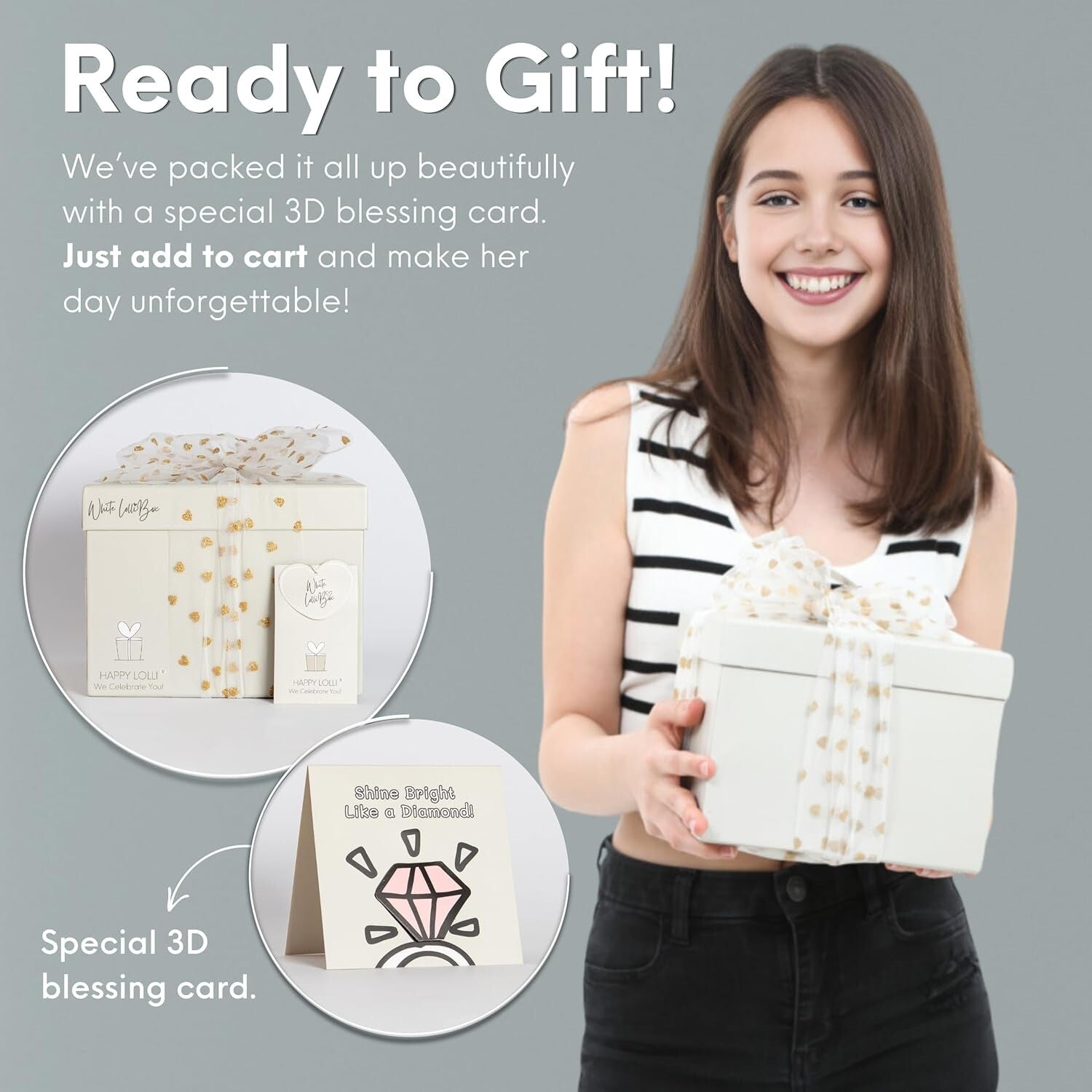 Empowering Gift Basket for Tween & Teen Girls - 8 Trendy Surprises for Birthdays