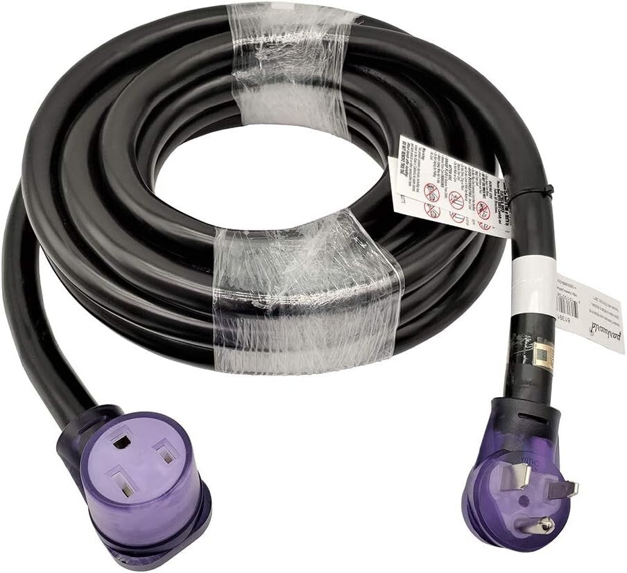 250 Volt NEMA 6-50 Welder Extension Cord, 6AWG 50A 25FT with Lighted Connector