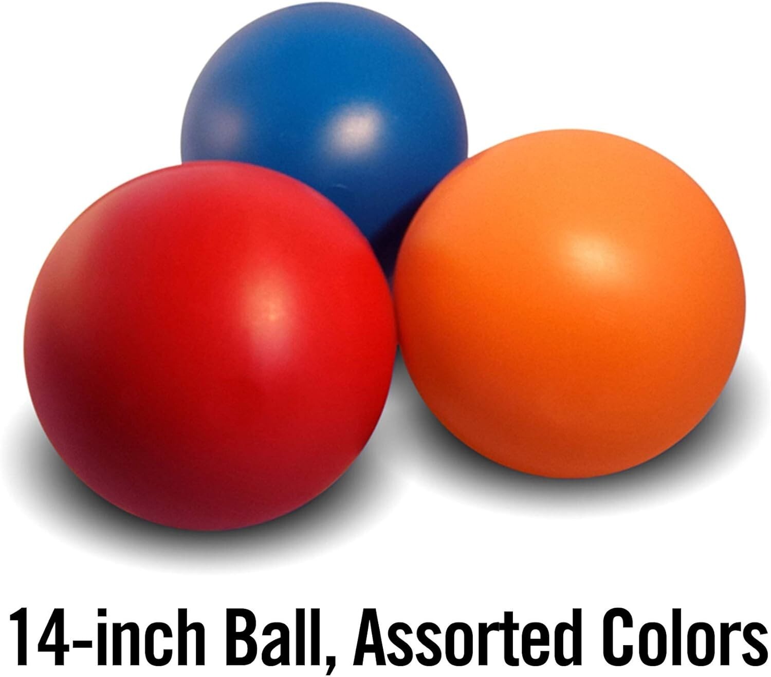 14-Inch Hard Plastic Dog Ball - Perfect for Herding and Push Play Outdoors