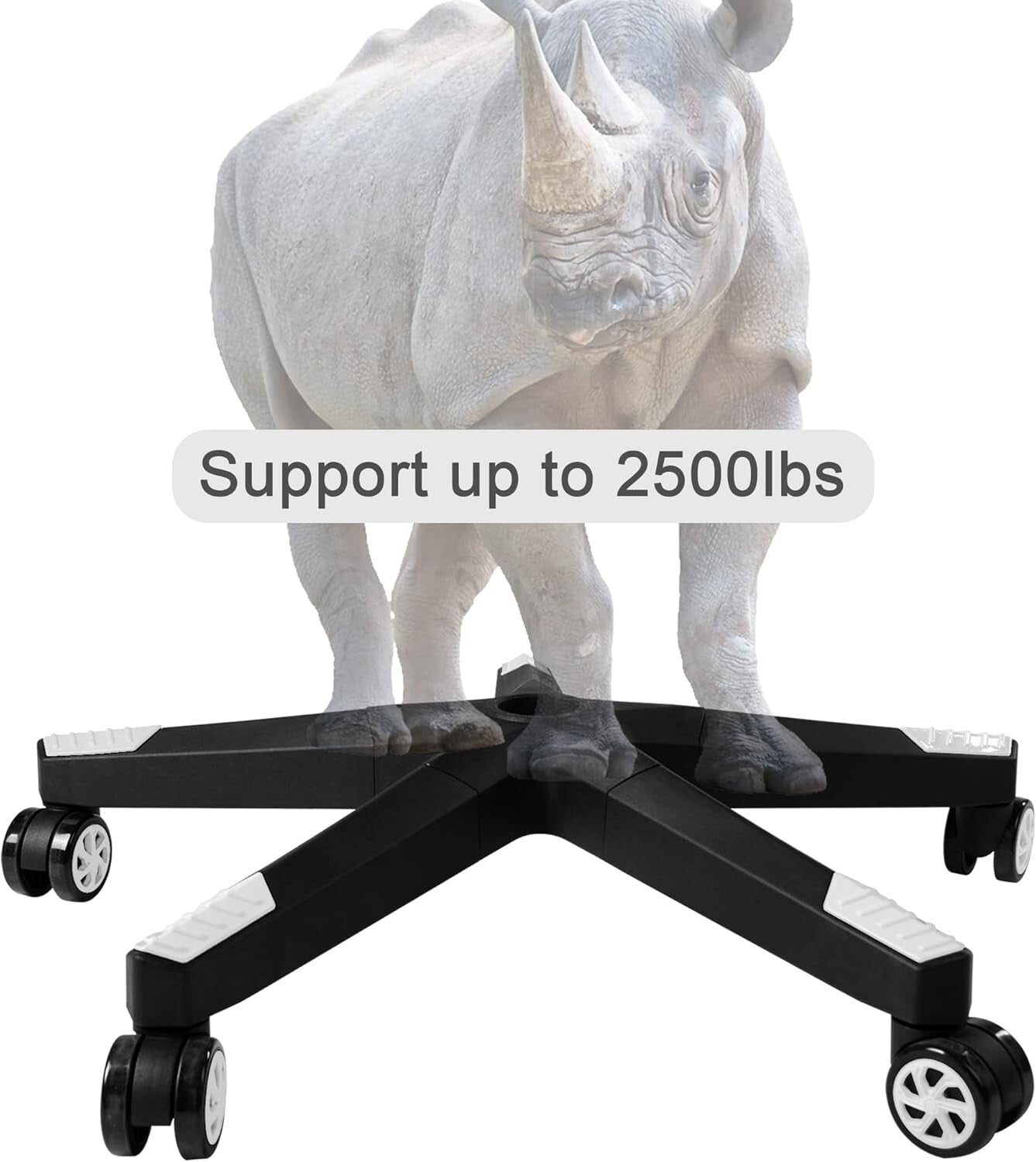 Durable 28-Inch Nylon Replacement Base with Smooth Glide Casters for Chairs