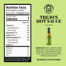 Load image into Gallery viewer, Flavorful Trejo's Hot Sauce with Lime, Honey &amp; Green Olives | Non-GMO | 12 Count