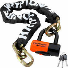 Load image into Gallery viewer, Kryptonite New York 1210 Heavy Duty Bike Chain Lock with Disc Lock Security