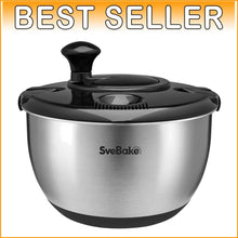 Load image into Gallery viewer, Multi-Functional Salad Spinner &amp; Vegetable Washer - Non-Slip 4.2 Qt Capacity
