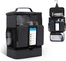 Load image into Gallery viewer, Waterproof Oxford Hanging Shower Caddy - Stylish Travel Essential for Students