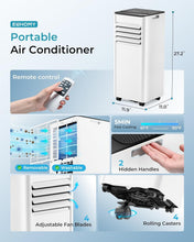 Load image into Gallery viewer, Quiet 8,000 BTU Portable AC with Remote Control - Cools 350 Sq.Ft Instantly