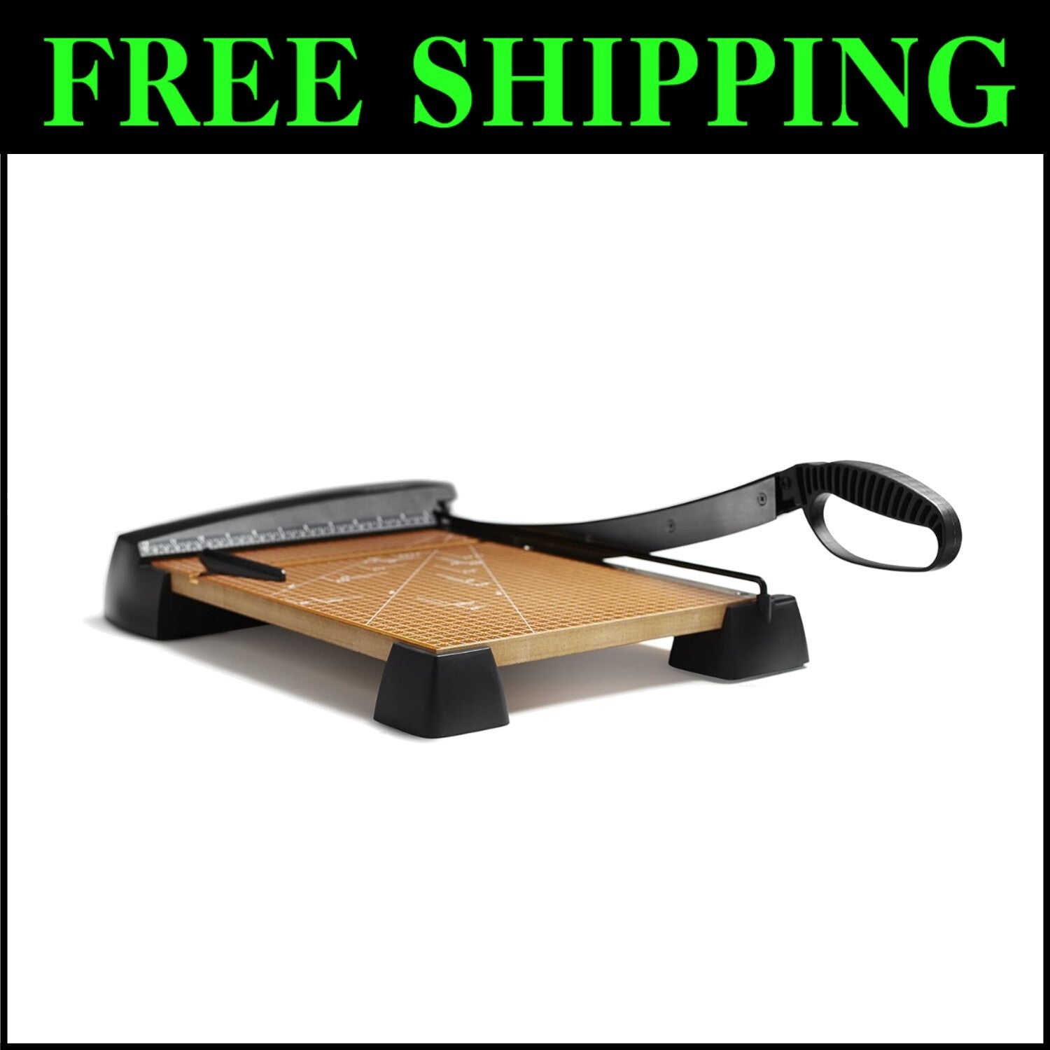 Precision 15-Inch Heavy Duty Wood Guillotine Trimmer with Self-Sharpening Blade