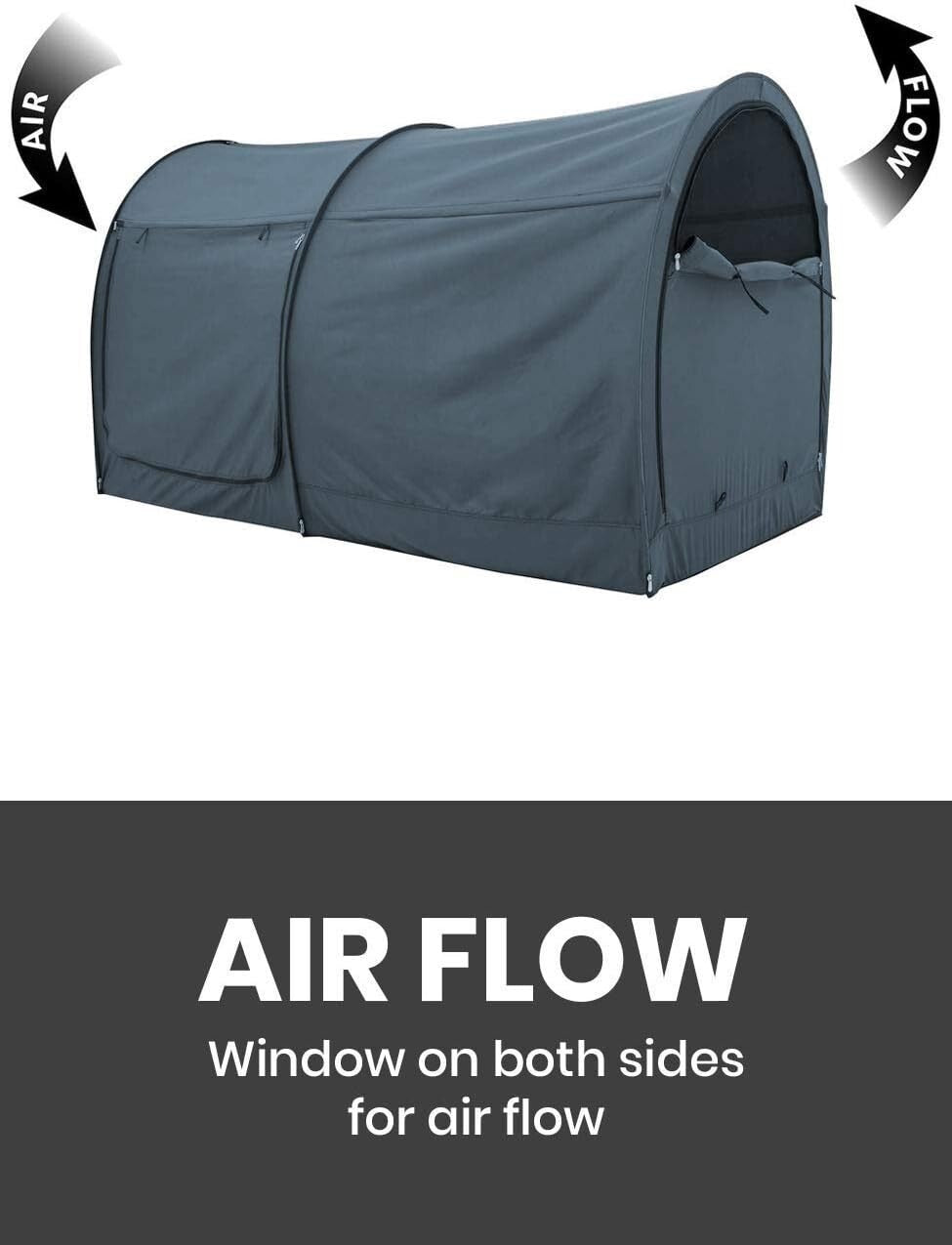 Multifunctional Portable Bed Tent: Pop-Up Charcoal Canopy for Solitude & Naps