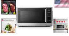 Load image into Gallery viewer, Versatile 1200W Stainless Steel Microwave with 16.5 Inch Turntable &amp; Child Lock