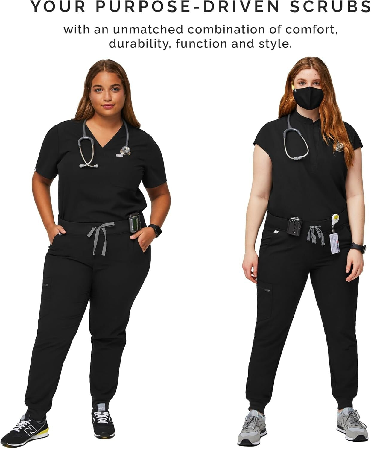 Versatile Women's Slim Fit Jogger Scrub Pants - Soft, Stretchy, Anti-Odor Design