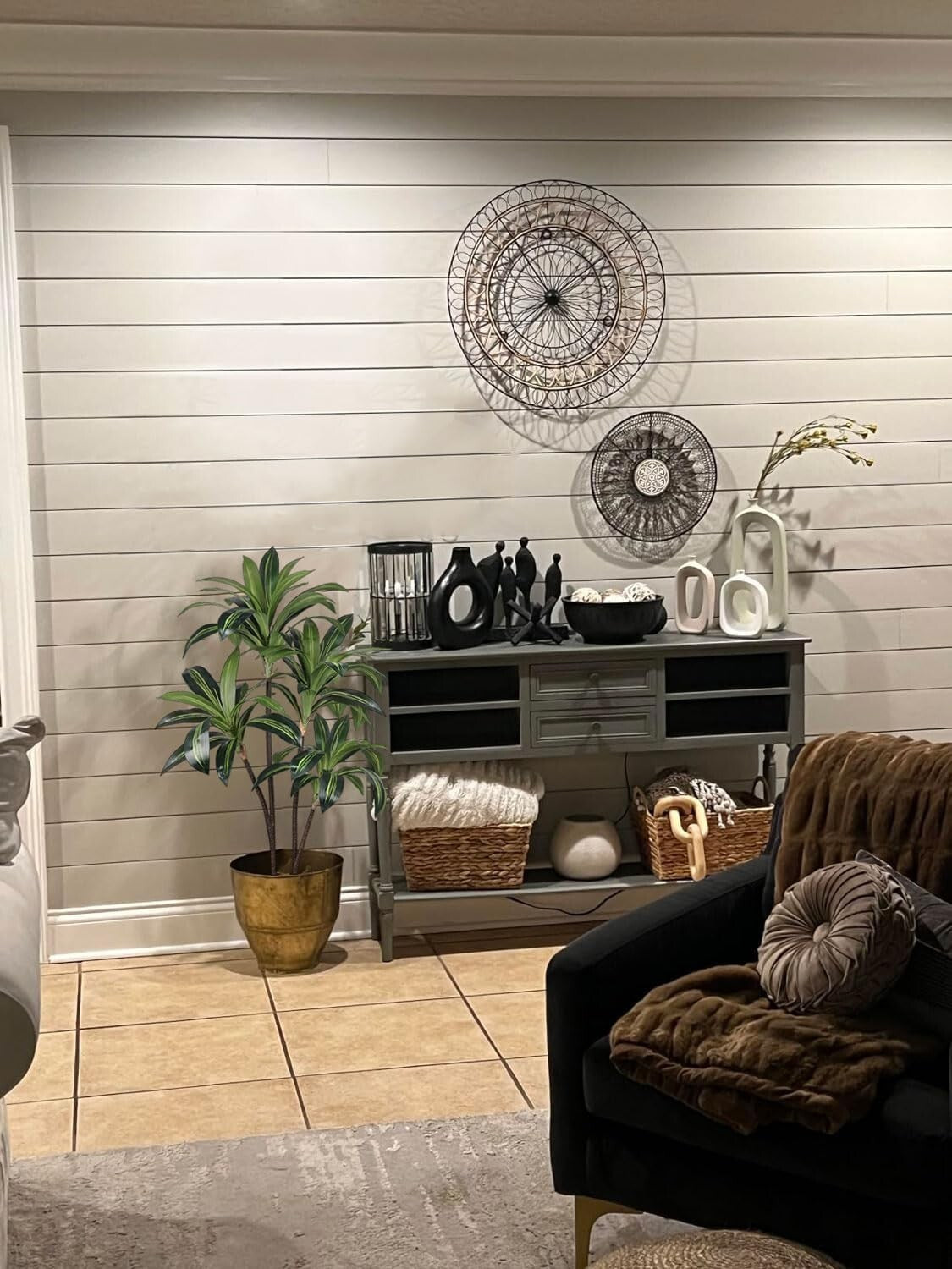 4ft Artificial Dracaena Tree - Real Touch Faux Plant for Indoors & Outdoors