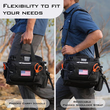 Load image into Gallery viewer, Durable Fishing Tackle Storage Bag - 3600 Size Capacity, Molle Straps Included
