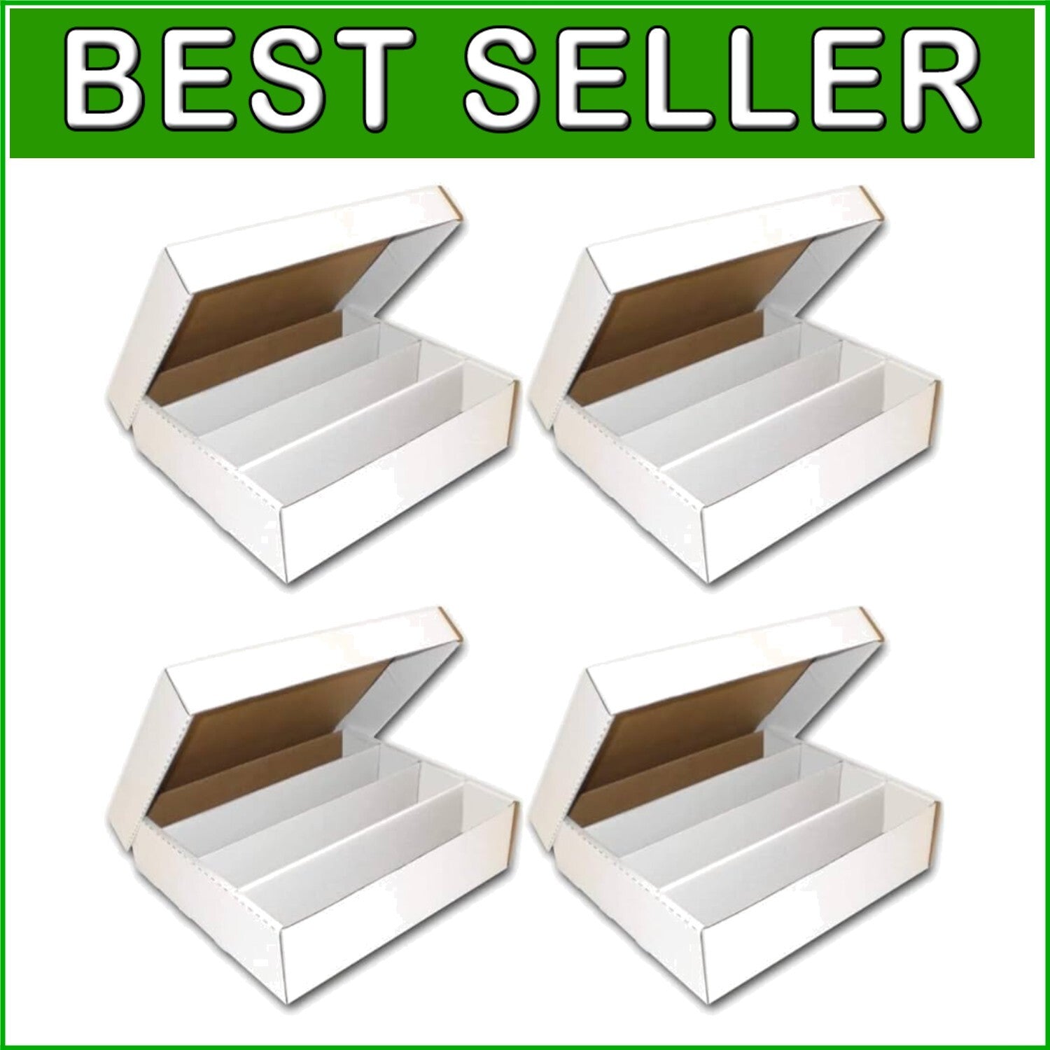 Effortless Card Organization: 8-Pack Storage Box Holds 3200 Trading Cards