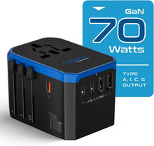 Load image into Gallery viewer, All-in-One 70W GaN Charger for International Devices + Child Safety Features