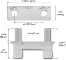 Load image into Gallery viewer, Compact All-Metal 4” RV Shower Valve with Easy-Turn Control for Temperature