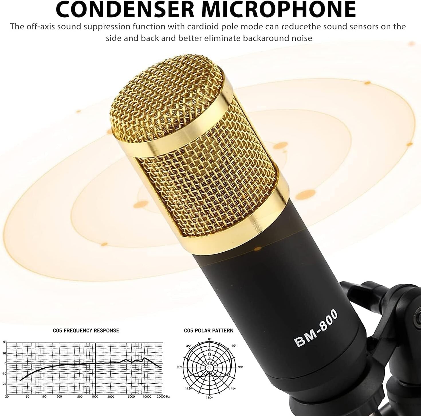 BM-800 Podcast Microphone & Mixer Bundle - Perfect for Streamers & Creators
