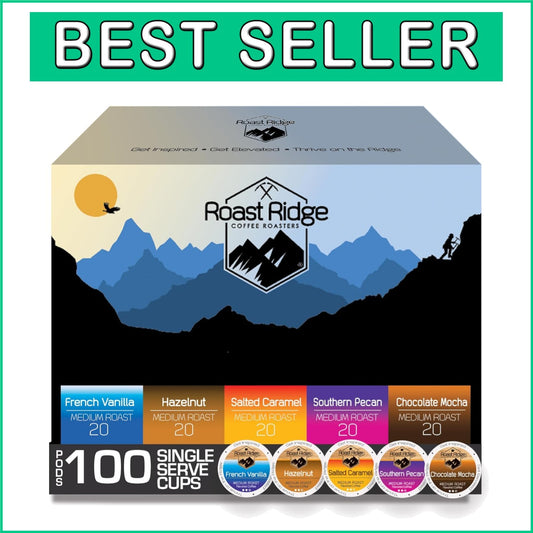 100 Count Single Serve Coffee Pods Variety Pack for Keurig - Premium Flavors