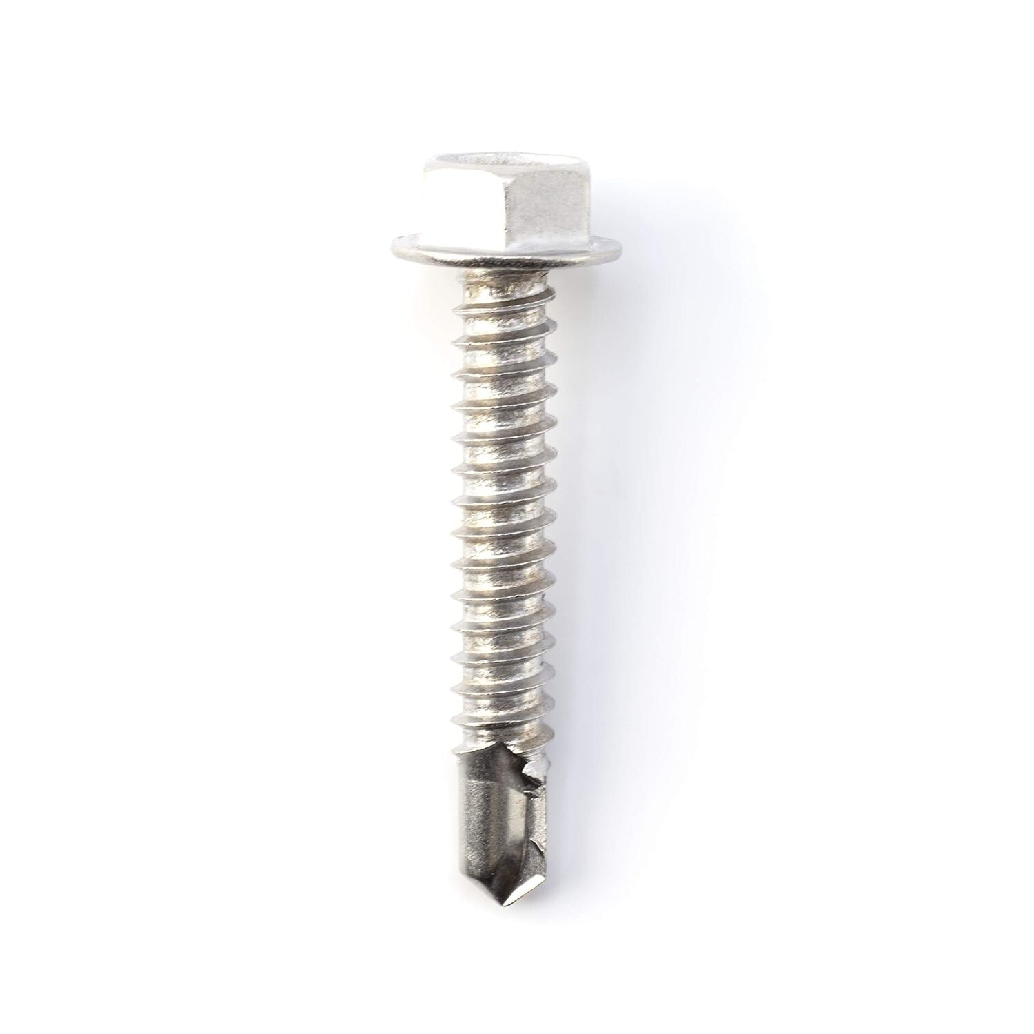 Hex Washer Head Self-Drilling Screws - 1.5" Length, 100ct for Professionals