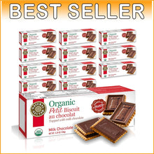 Load image into Gallery viewer, Luxury Organic Milk Chocolate Petit Biscuit Pack - 12 Snacks, Ideal for Sharing