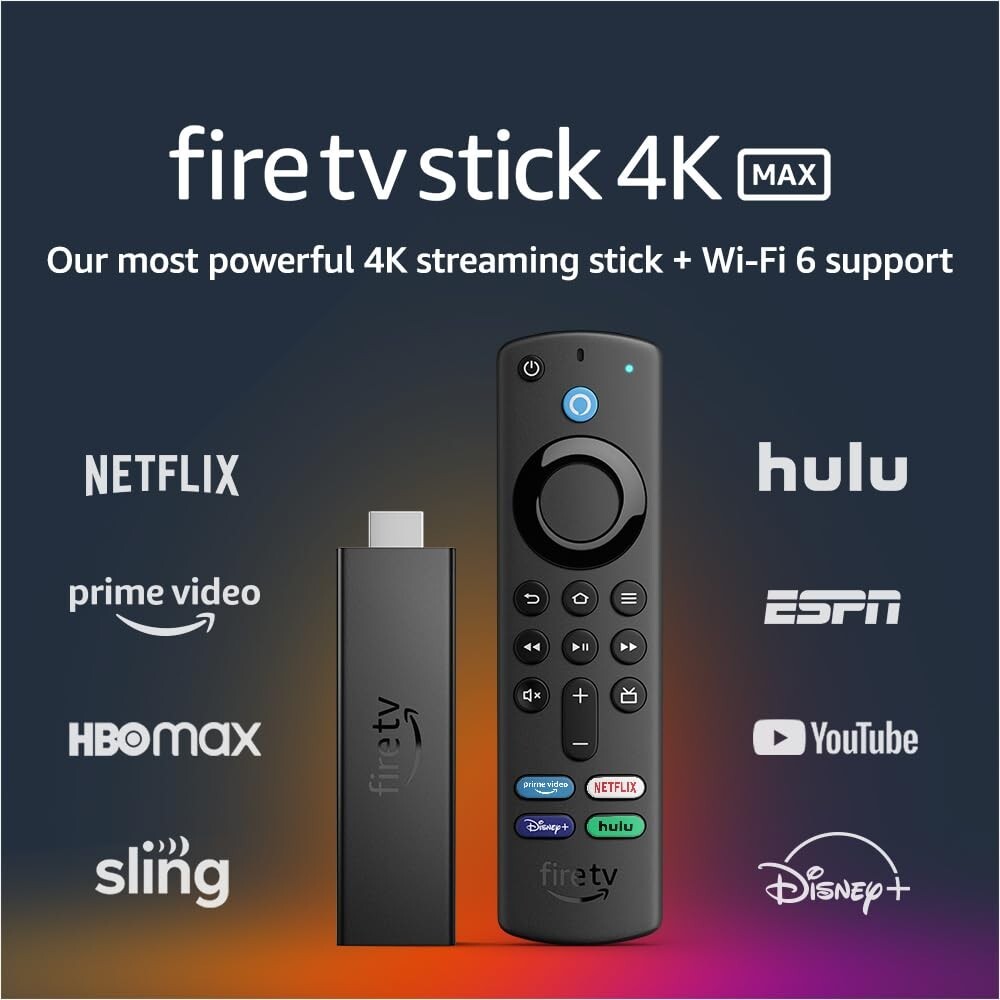 Fire TV Stick 4K Max - Reimagined for Ultimate Streaming | Alexa, Dolby Vision