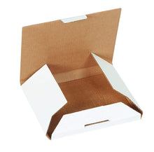 Load image into Gallery viewer, 50 White CD Mailers - Efficient Packaging for Jewel Cases, No Tape Required