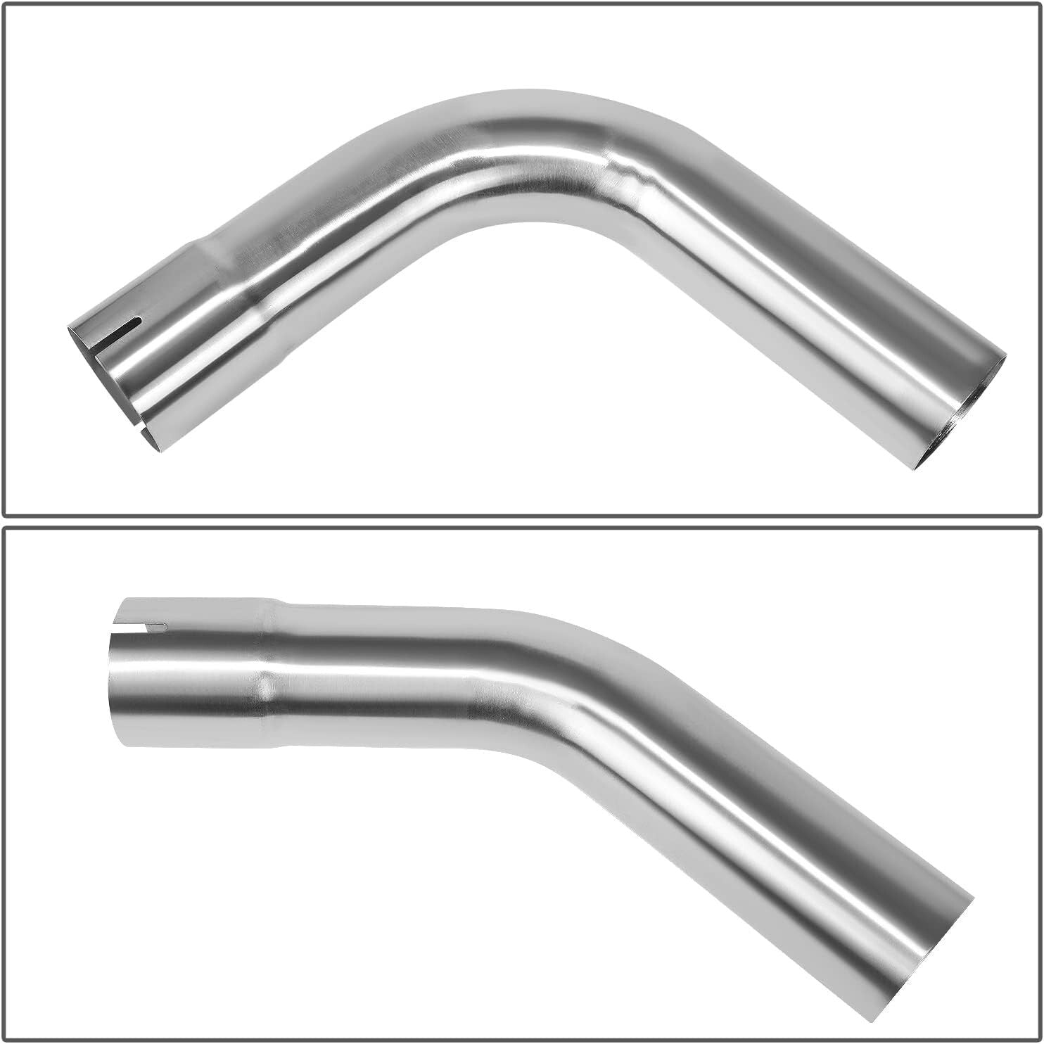 Universal Stainless Steel Exhaust Tubing Kit with 8 Mandrel-Bend Pipes and Bends