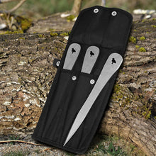 Load image into Gallery viewer, Spear Point Throwing Spike Set (6-Pack) with Protective Sheath for Outdoor Fun