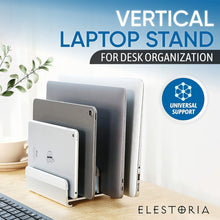Load image into Gallery viewer, Adjustable Laptop Stand Holds 5 Devices - Modern Design &amp; Tool-Free Adjustment