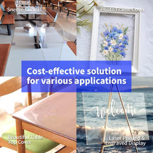 Load image into Gallery viewer, Recyclable PET Clear Acrylic Sheets - 2 Pack, 36" x 24" for Events &amp; Displays