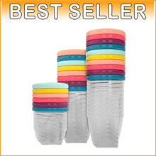 Load image into Gallery viewer, Compact &amp; Stackable Baby Food Storage Set - 24 BPA-Free Containers for Freshness