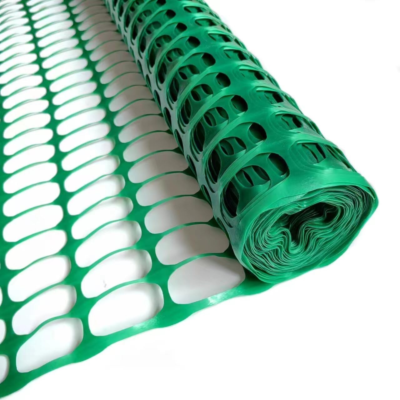 Extra Strength Plastic Mesh Safety Fence 4'x50' with 100 Zip Ties - Durable &...