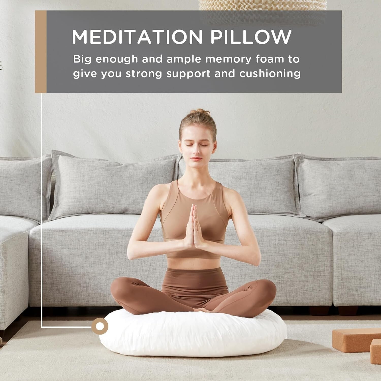 Versatile Large Round Memory Foam Cushions - Perfect for Home Meditation & Gifts