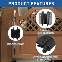 Load image into Gallery viewer, Commercial Grade Black Steel Hinges - Durable Self-Closing Door Hardware
