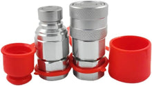 Load image into Gallery viewer, Compact 1/2" SAE-08 Flat Face Coupler - Reliable Quick Connect for Equipment