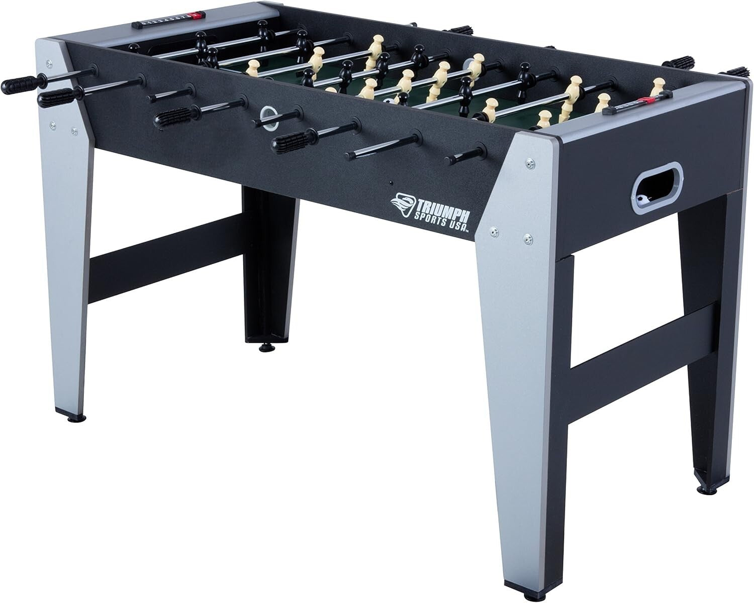 48-Inch Foosball Table with Chrome Player Rods for Game Rooms - Adult Friendly