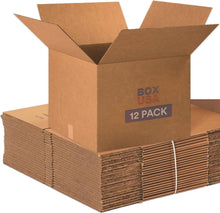 Load image into Gallery viewer, 12-Pack Large 20" x 20" x 15" Corrugated Moving Boxes for Efficient Organization