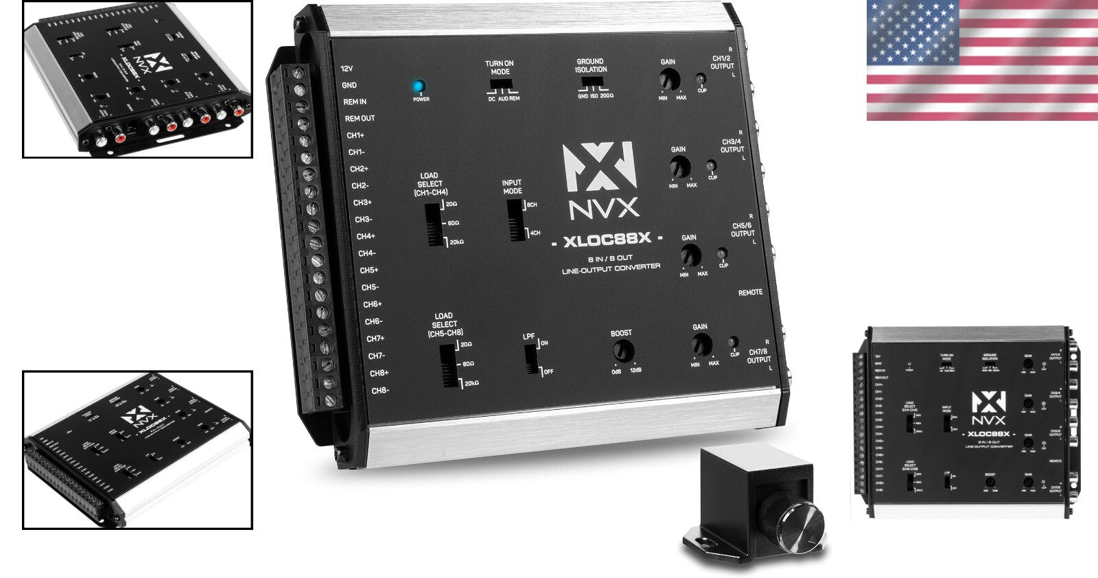 Active Line Output Converter - 8 Inputs & 8 Outputs for Superior Audio Control