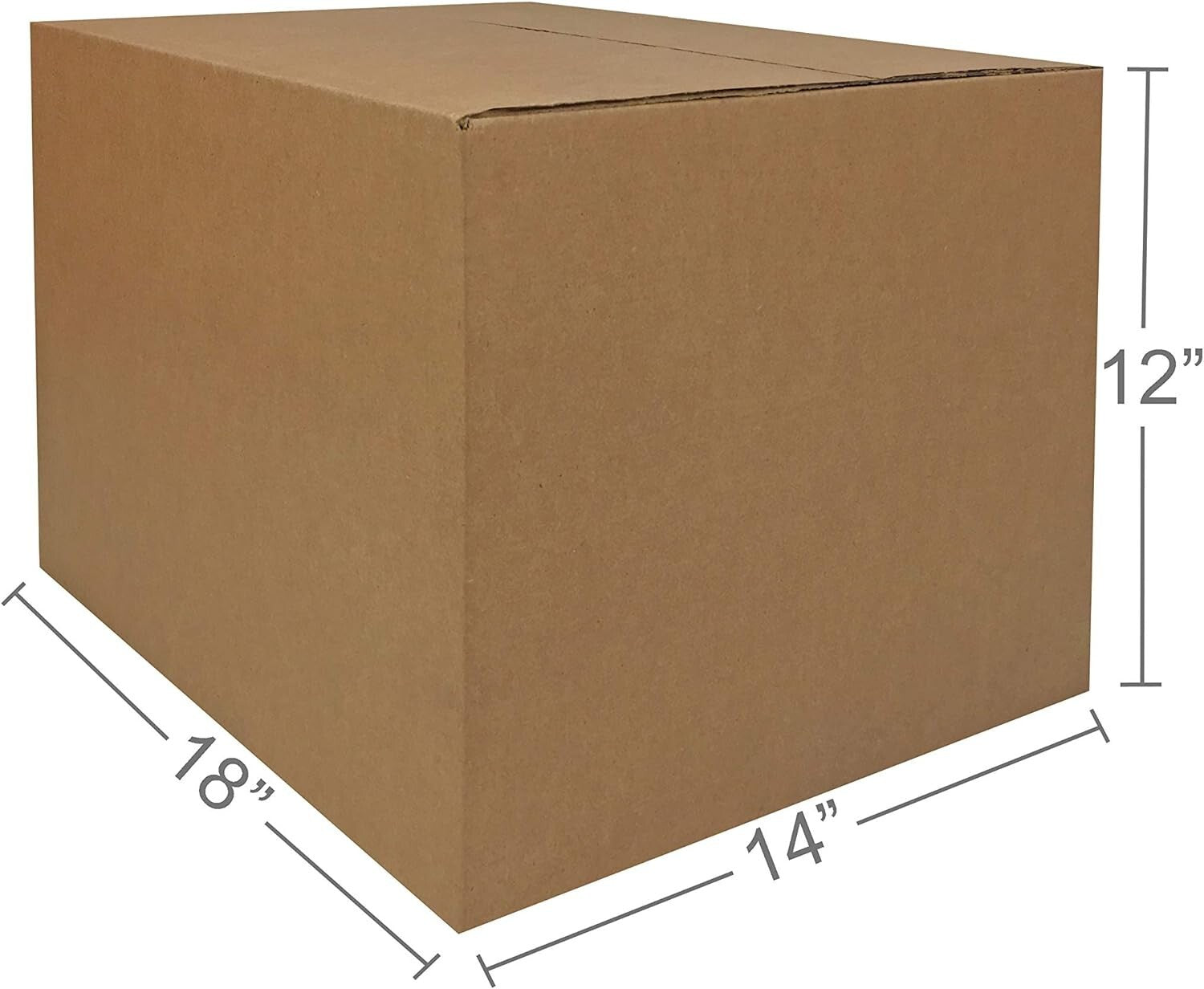 Easy Setup Medium Moving Boxes, 20-Pack - 18" x 14" x 12" Usable for All Packing