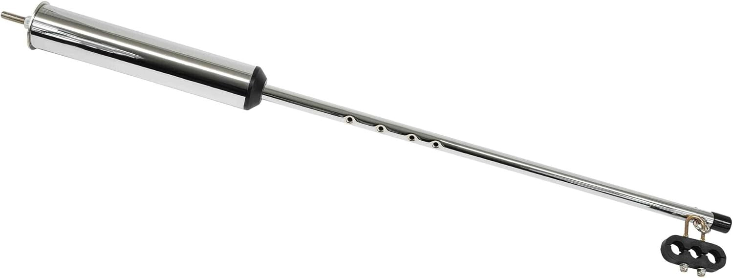 2 Pack 40" Chrome Pogo Stick with Clamp for Air & Electric Line Management