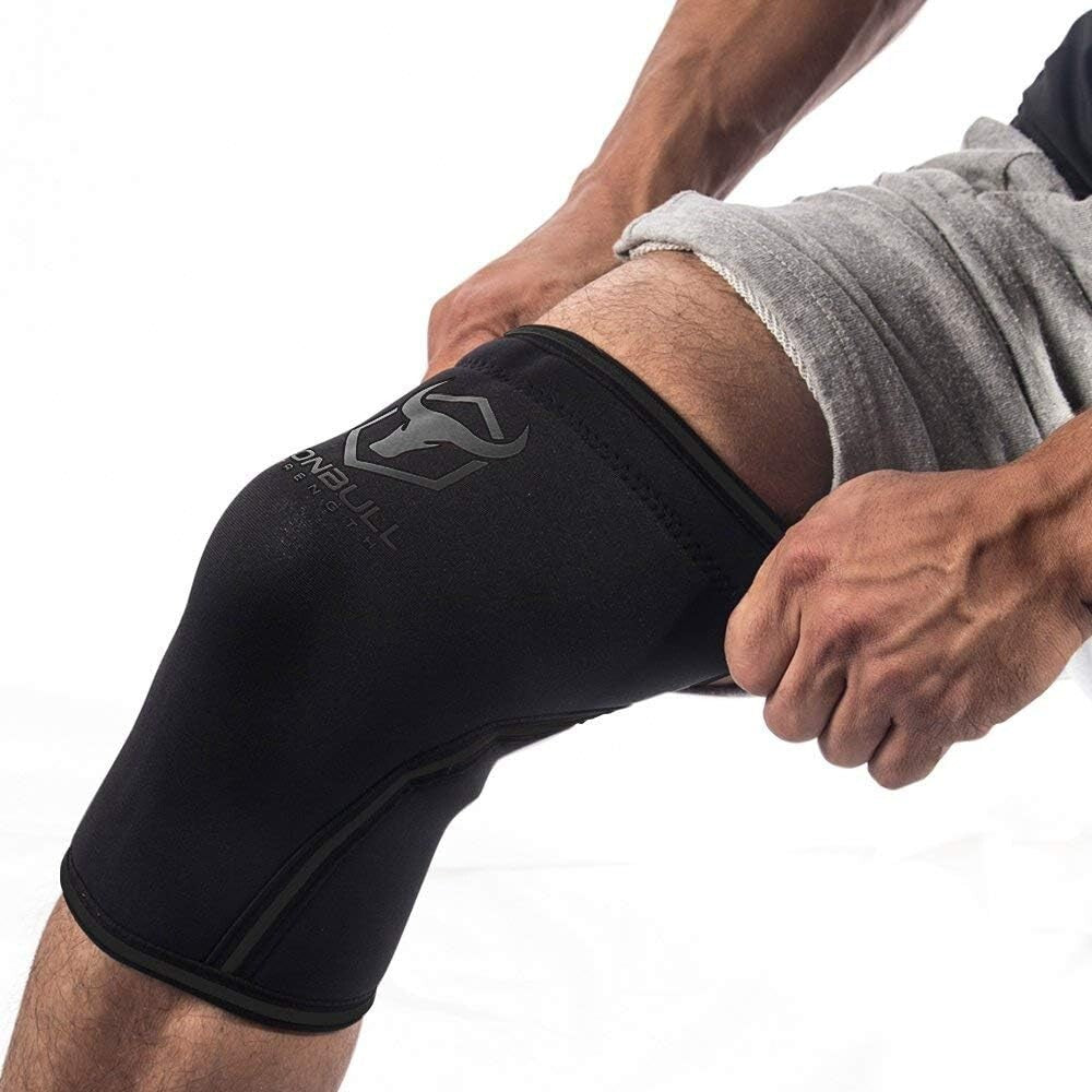 Durable 7mm Neoprene Knee Support Sleeves - Maximize Performance in Every Lift