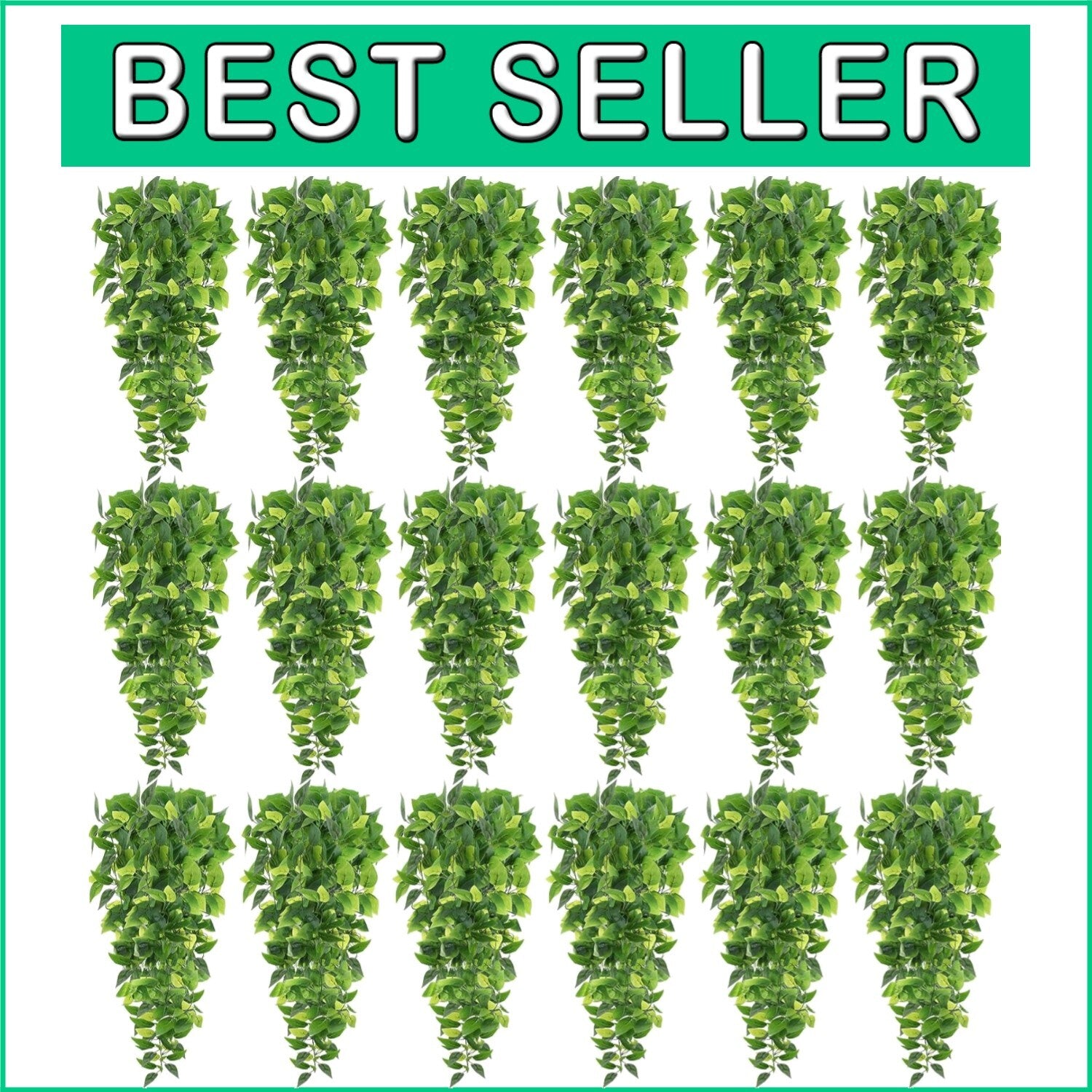 18-Pcs Lifelike Artificial Hanging Ivy Vines for Indoor & Outdoor Decor