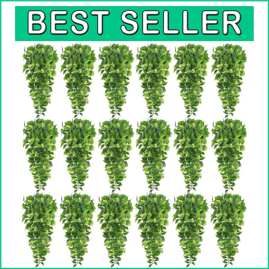 18-Pcs Lifelike Artificial Hanging Ivy Vines for Indoor & Outdoor Decor